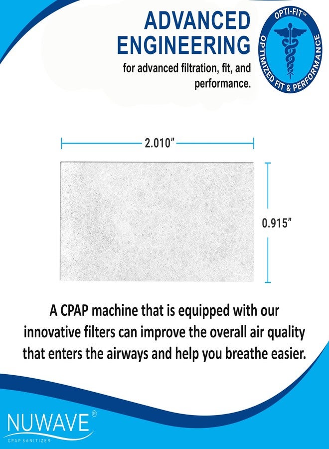 نيو ويف فلتر بديل من NUWAVE لجهاز ResMed AirSense 11، فلتر بديل لجهاز CPAP، مستلزمات CPAP، فلاتر ResMed، متوافق مع جهاز ResMed AirSense 11، رقم القطعة AIR 11، فلتر حبوب اللقاح 39300-60 قطعة في العبوة - Image 3